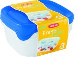   Curver F&G Food Container Set of 3 (3x0,8L) Square Dark Blue/Transparent (6/carton)