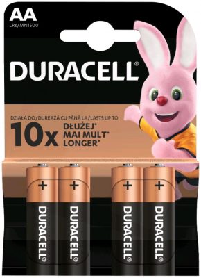 Duracell Alkaline AA Batteries, pack of 20