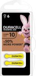   DURACELL DA 10 B6 Easytab Hearing Aid Battery 6 pcs (10/carton)