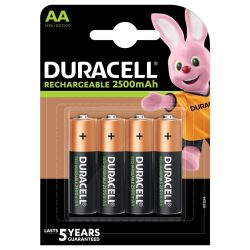 DURACELL LSD B4 AA Ceruza 2500 mAh 4 db akku (10/karton)