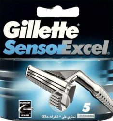 Gillette Sensor Excel Razor Blades  5 Pack (10/carton)