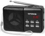 ORAVA Portable Radio Black RP-140B 