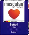   Masculan "2" gumióvszer 3 db-os érdesített (16/karton)