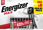 ENERGIZER MAX B8 AAAE92 8 pcs NEW! (12/carton)