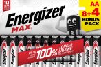 ENERGIZER MAX B12 8+4 AA ceruza E91 ÚJ (6/karton)