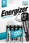 ENERGIZER MAX PLUS B4 AAA mikro E92 4 db (12/karton)