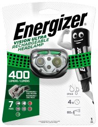 ENERGIZER Headlight Vision Ultra 4 LED Rechargeable (4/carton)