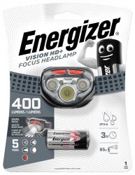 ENERGIZER Headlight Vision HD+ Focus 5 LED + 3 pcs AAA Battery (6/carton)