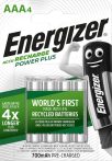 ENERGIZER Power+ B4 AAA 700mAh mikro akku 4 db (12/karton)