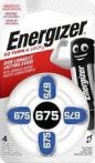 ENERGIZER Zinc Air 675 DP-4 4 db (6/karton)