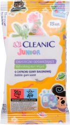 Cleanic Refreshing Wet Wipes - Antibacterial JUNIOR 15 pcs (24/carton)