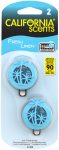   California Scents  Mini Diffuser FRESH LINEN 2 pcs Car Air Freshener 3 ml (4 count / pack, 24 / carton)