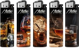 Matteo mechanikus WHISKEY gyújtó prémium (50/karton)