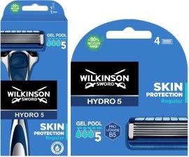 Ajándék Wilkinson Hydro5 Skin Protection borotvakészülék + Wilkinson 4 db-os borotvabetét